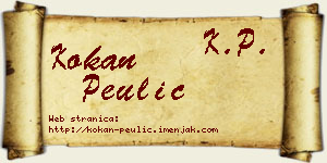 Kokan Peulić vizit kartica